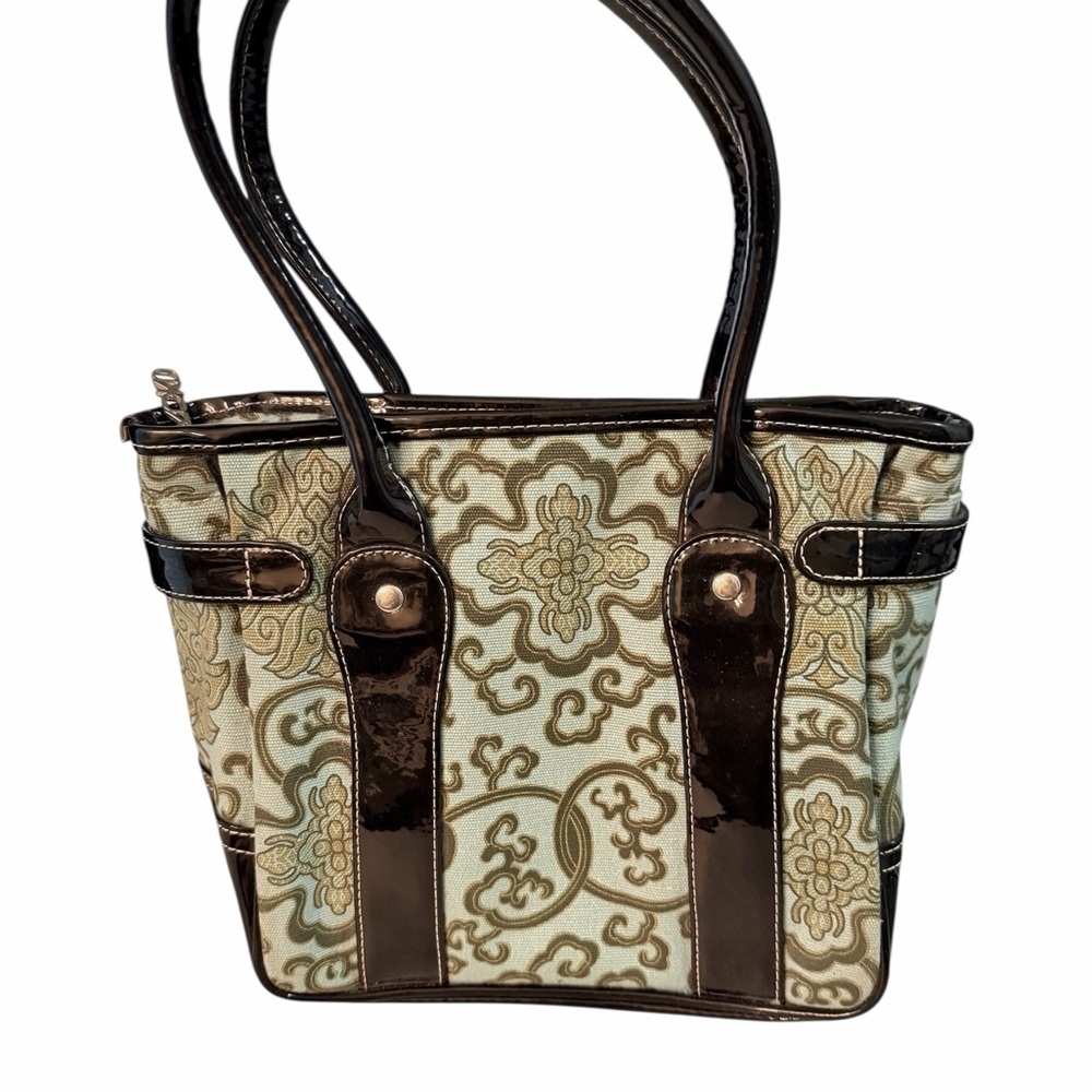 🩷 FREE WITH ANY PURCHASE Chic Black and Turquoise Green Insulated Tote Lunch Bag - Picture 5 of 11